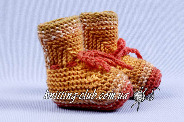 Пинетки_Tie Boottes, описание, вязание на заказ