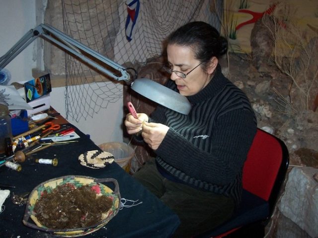 Кьяра Виго, морской шелк, описание, вязание на заказ